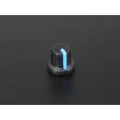 Knob potentiometer Soft Touch T18 - blue